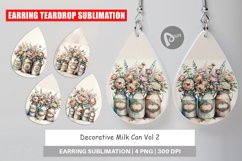 Earring Decorative Milk Can Product Image 1