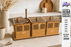 Decorative Modular Wooden Storage Boxes Laser Cut Bundle Product Image 8