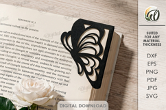 Decorative Corner Bookmark. Corner Bookmark Template SVG Product Image 1