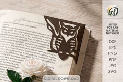 Decorative Corner Bookmark. Corner Bookmark Template SVG Product Image 1