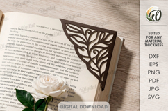 Corner Bookmarks Bundle. Bookmark paper cut. Page Marker SVG Product Image 11