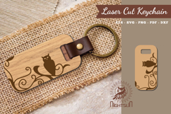 Decorative Owl Laser Cut Keychain Product Image 1