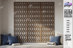Decorative Wall Panel Laser Cut | Abstract Geometric Pattern Product Image 1