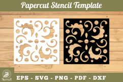 Decorative Paper Cut Stencil SVG Product Image 1