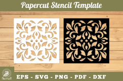 Decorative Paper Cut Stencil SVG Product Image 1