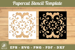 Decorative Paper Cut Stencil SVG Product Image 1