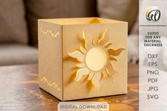 3D Decorative Paper Lanterns Bundle. Lantern Paper Cut SVG Product Image 6