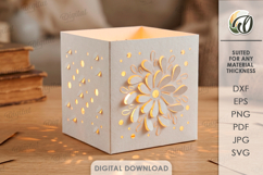 3D Decorative Paper Lantern. Lantern Template Paper Cut SVG Product Image 1