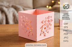 3D Decorative Paper Lantern. Lantern Template Paper Cut SVG Product Image 1
