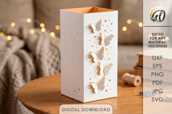3D Decorative Paper Lantern. Lantern Template Paper Cut SVG Product Image 1