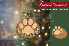 Decorative Paw Lasercut Ornament Product Image 1