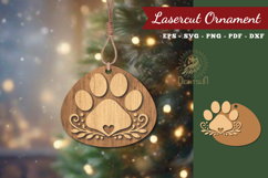Decorative Paw Lasercut Ornament Product Image 1
