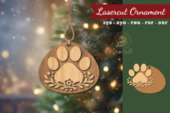 Decorative Paw Lasercut Ornament Product Image 1