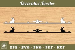 Decorative Rabbit Border SVG Product Image 1