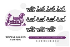Decorative Santa Sleigh Illustrations Product Image 1