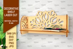 Decorative Flower Wall Shelfs Laser Cut Bundle Product Image 3