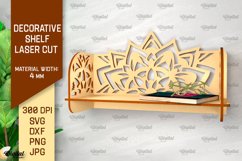 Decorative Flower Wall Shelfs Laser Cut Bundle Product Image 4