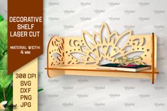 Decorative Flower Wall Shelfs Laser Cut Bundle Product Image 6