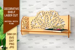 Decorative Flower Wall Shelfs Laser Cut Bundle Product Image 7