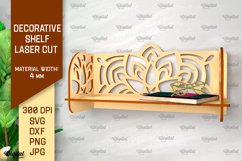 Decorative Flower Wall Shelfs Laser Cut Bundle Product Image 10