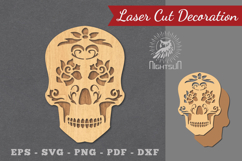 Decorative Skull Laser Cut Decoration Product Image 1