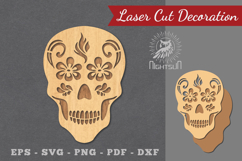 Decorative Skull Laser Cut Decoration Product Image 1
