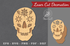 Decorative Skull Laser Cut Decoration Product Image 1