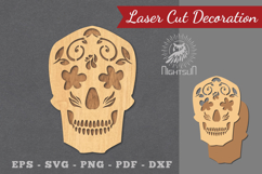 Decorative Skull Laser Cut Decoration Product Image 1