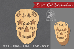 Decorative Skull Laser Cut Decoration Product Image 1