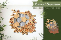 Decorative Soccer Ball Lasercut Decoration Product Image 1