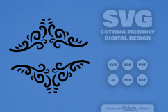 Decorative Split Border SVG Product Image 1