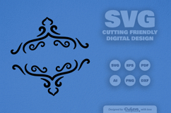 Decorative Split Border SVG Product Image 1