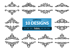 Decorative Split Border SVG Product Image 1