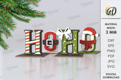 3D Decorative word stands Laser Cut Bundle. Christmas Decor Product Image 8