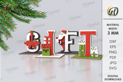 3D Decorative word stands Laser Cut Bundle. Christmas Decor Product Image 10
