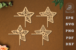Decorative Stars Lasercut Corner SVG Product Image 1