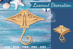 Decorative Stingray Lasercut Decoration Product Image 1