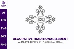 traditional element, decorative element, pattern element, floral element, ornamental, svg clipart,