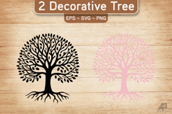 Decorative Tree SVG PNG Product Image 1