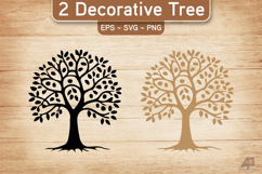 Decorative Tree SVG PNG Product Image 1