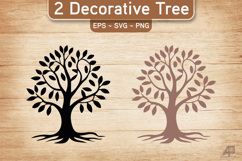 Decorative Tree SVG PNG Product Image 1
