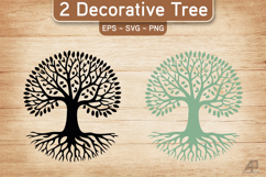 Decorative Tree SVG PNG Product Image 1