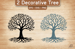 Decorative Tree SVG PNG Product Image 1