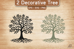 Decorative Tree SVG PNG Product Image 1