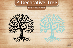 Decorative Tree SVG PNG Product Image 1