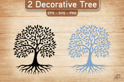 Decorative Tree SVG PNG Product Image 1