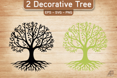Decorative Tree SVG PNG Product Image 1