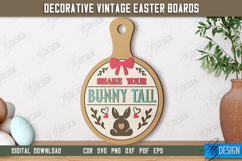 Decorative Vintage Easter Boards Laser Cut Bundle, Decor SVG Product Image 3