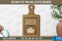 Decorative Vintage Easter Boards Laser Cut Bundle, Decor SVG Product Image 6