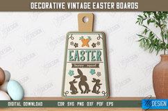 Decorative Vintage Easter Boards Laser Cut Bundle, Decor SVG Product Image 8